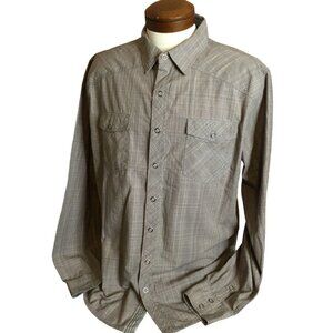 Ecoths Men's Snap Front Western Shirt Organic Cotton Flap Pocket Collared XXL